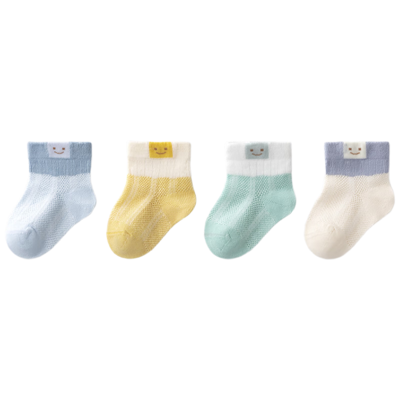 Beitaisi Baby Socks, Summer Thin Style, Boys And Girls Children's Sports Short Socks, Ultra-Thin Breathable Baby Mesh Socks