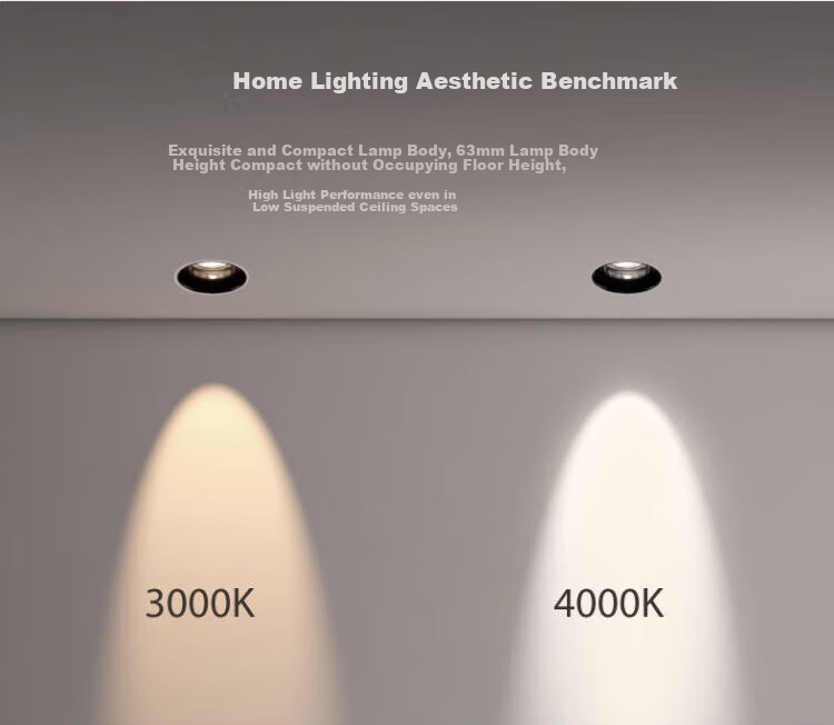 PHILIPS LED Spotlight Recessed Small Hill Anti-Glare Downlight for Living Room Hallway Ceiling Mounting Hole 3W 2700K [4-Pack] 9
