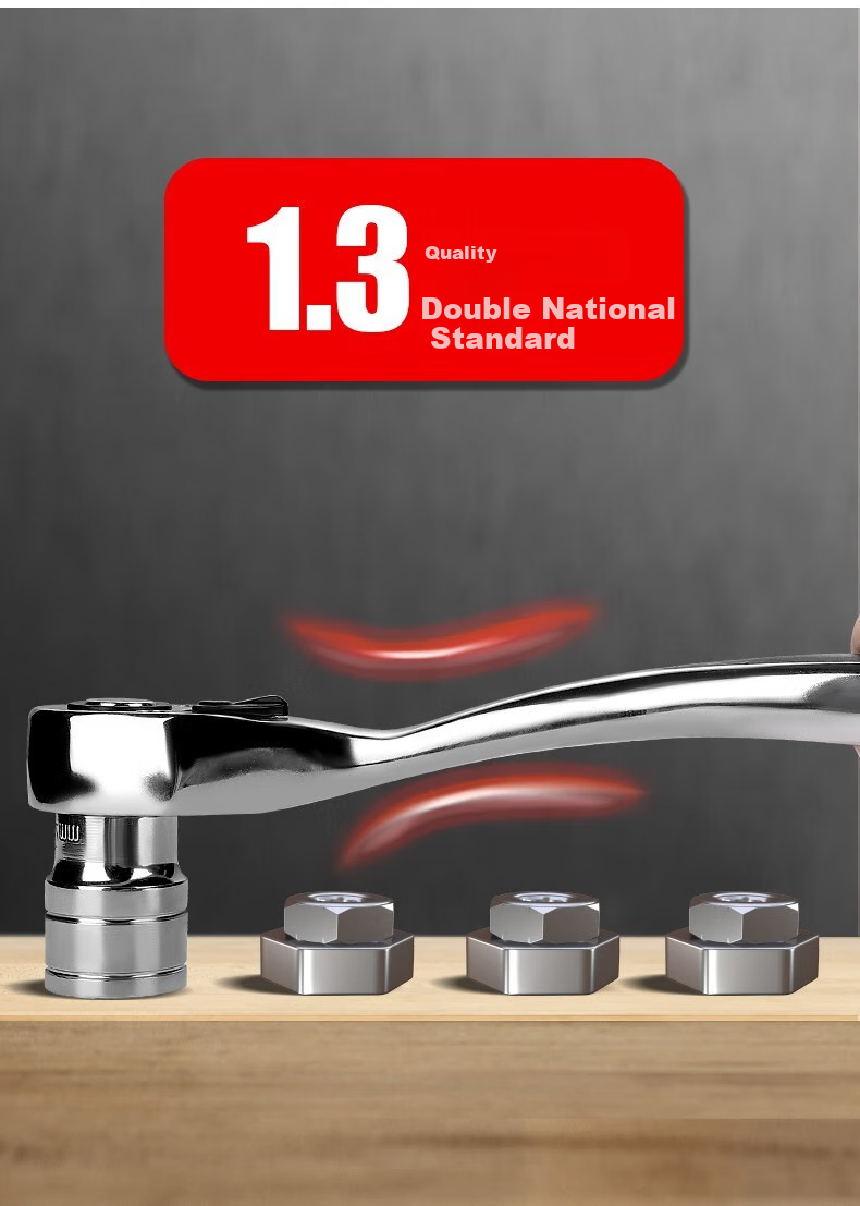 GREENER Industrial Grade 1/2 Inch Drive 24-Piece Set Ratchet Socket Wrench Set for Home Use And Auto Repair Tools Complete Kit 7