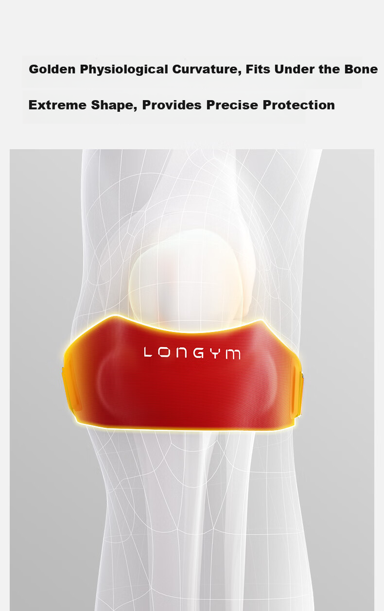 Lianji Patellar Strap for Men And Women, Professional Knee Joint Injury Protection Band for Basketball, Running, Sports, And Badminto 6