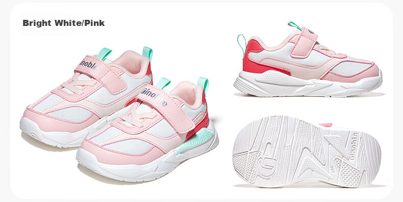 Ginoble Toddler Shoes for 18 Months to 5 Years Old Boys And Girls, Retro Trendy Children's Shoes, Spring 2025 GW1696 Bright White/Night Shadow Blue 13