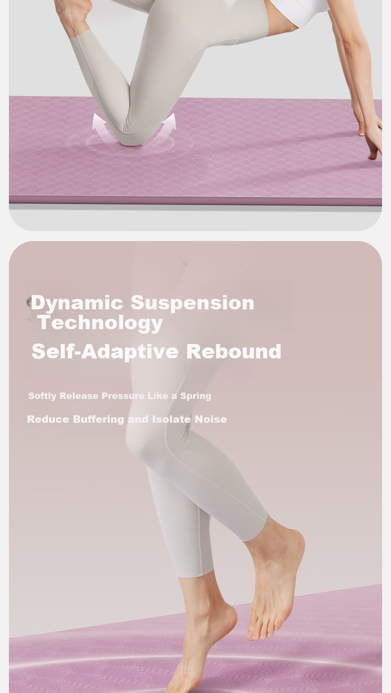Yottoy Antibacterial Yoga Mat, Fitness Mat, Home Professional Non-Slip Shock-Absorbing Soundproof Dance Mat for Women, Milk Sand White, 6mm 8