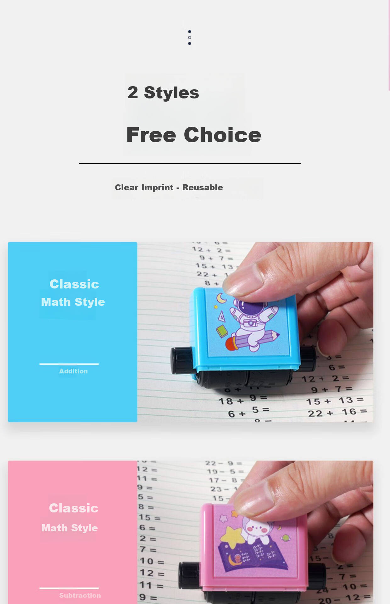 Touch Fish Addition, Subtraction, Multiplication And Division Number Stamp Math Subtraction Arithmetic Blank Fill Roller Stamp Elementary School Student Mental Math Random Question Generator Practice Tool 0-100 Arithmetic Additio 2