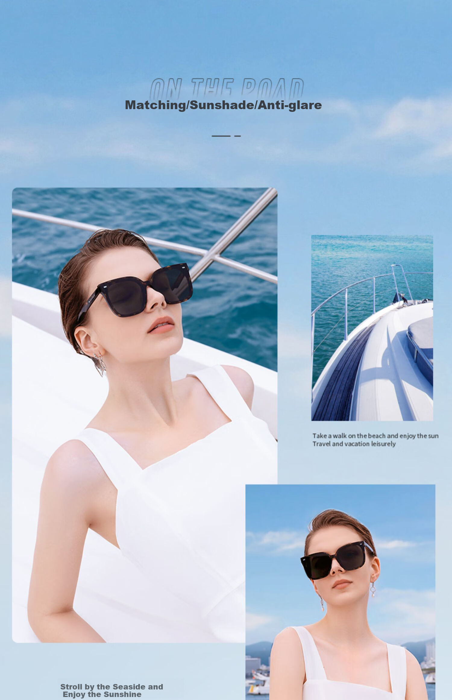 HELEN KELLER Polarized Sunglasses, Fashionable Square Frame Sunglasses for Men And Women, Driving UV Protection Glasses, H2207H02 9
