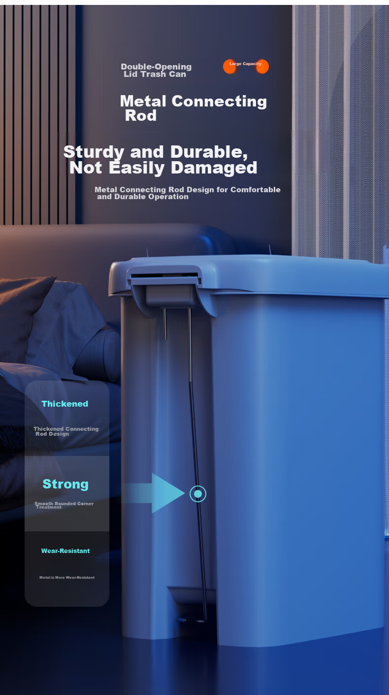 Jiabangshou Kitchen Trash Can, 16.5L Capacity, for Living Room And Home Use, 2026 New Model, Large Size, for Bathroom, Toilet, Office, with Lid And Foot Pedal 8