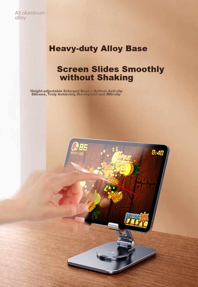 THE TREE Phone Stand, Desktop Aluminum Alloy Tablet Stand, IPad Online Class Learning Lazy Support Stand, Portable Folding 360-Degree Adjustable Stand for PUBG Gaming 5