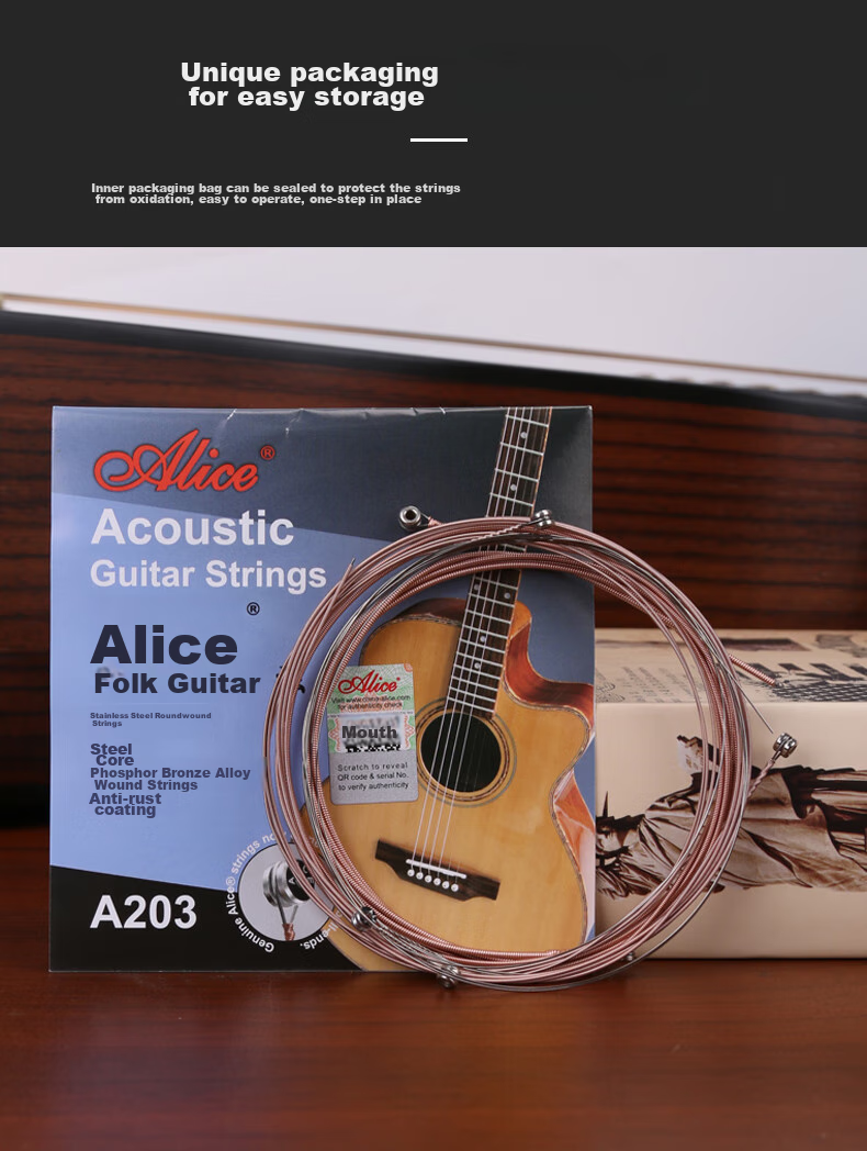 Alice AWR58SL Electric Guitar Strings 009-042 Coated Anti-Rust Set of 7 Guitar Accessories 6
