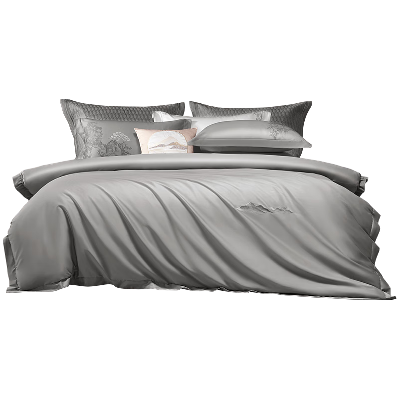 Bailisi Shuixing Jiafang Brand Four-Piece Bedding Set, Pure Cotton Duvet Cover, Bed Sheet, Quilt, 100% Long-Staple Cotton, High-End Luxury, for 1.8-Meter Bed