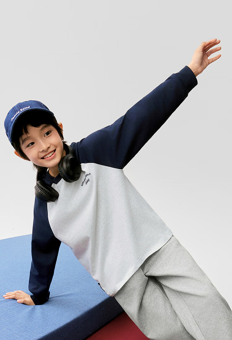 BALABALA Children's Long-Sleeve T-Shirt for Boys And Girls, Spring 2025 Undershirt [Same As In-Store], 202125100203 8
