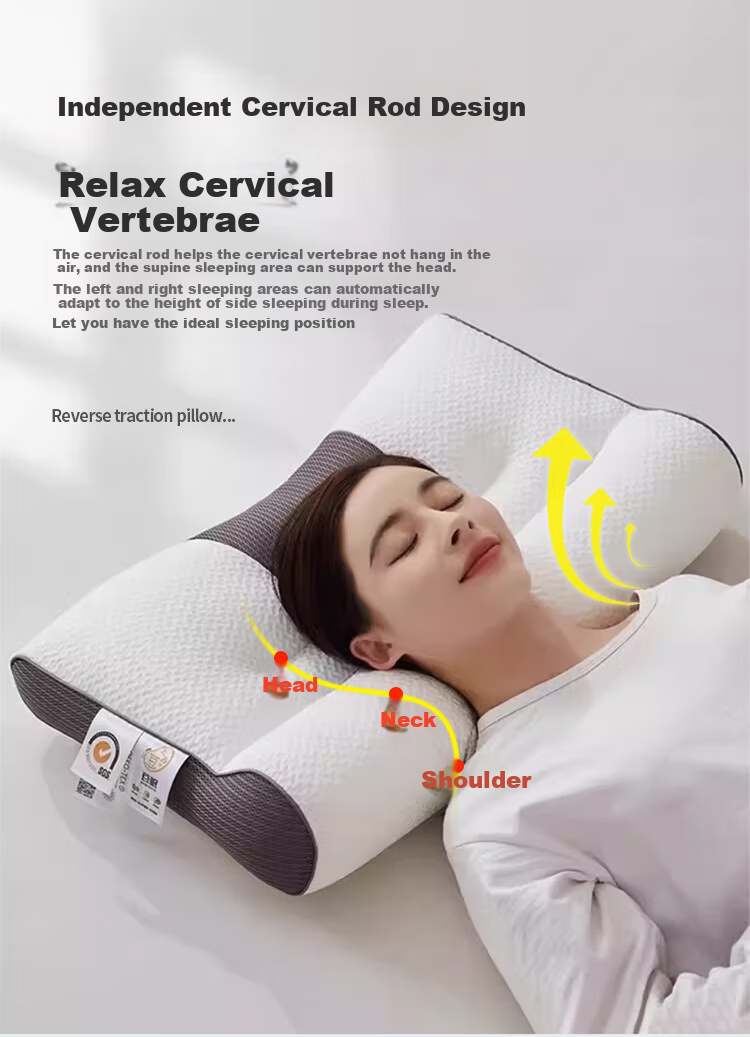 Yierman 4D Three-Dimensional Cervical Pillow for Deep Sleep, Adult Men's Sleeping Special, Hotel Single Person Version, Buy Two Pairs 5