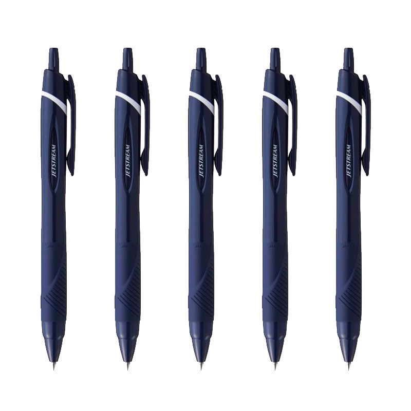 Uni Mitsubishi JETSTREAM Series Retractable Ballpoint Pen SXN-150 Smooth 0.5mm Deep Navy Blue 5-Pack