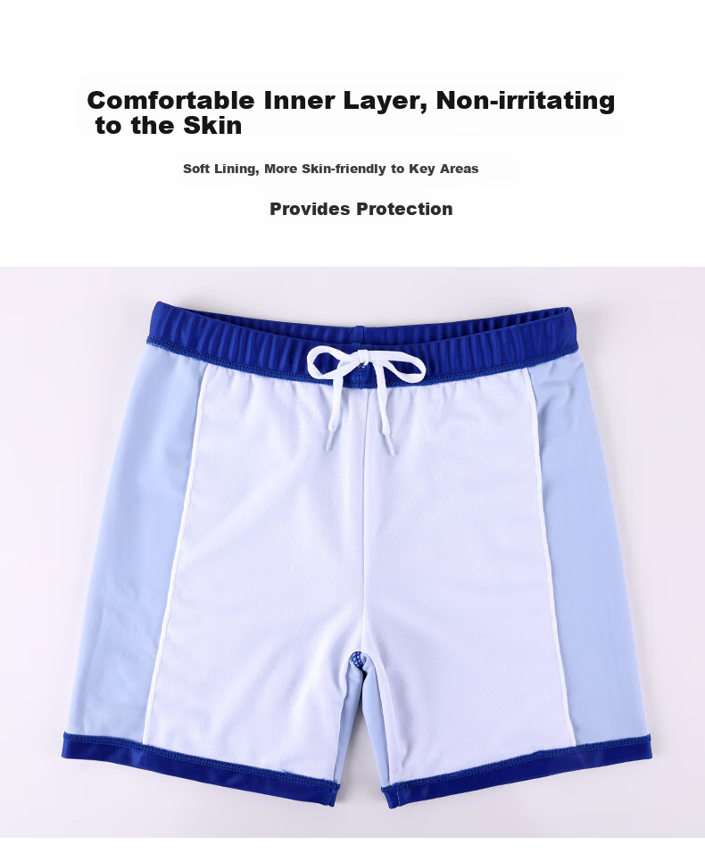 PEAK Children's Swimwear Boys' Swim Trunks Set Two-Piece Swimsuit for Boys, Big Medium Small Kids Three-Dimensional Swimwear Baby Set 140 6