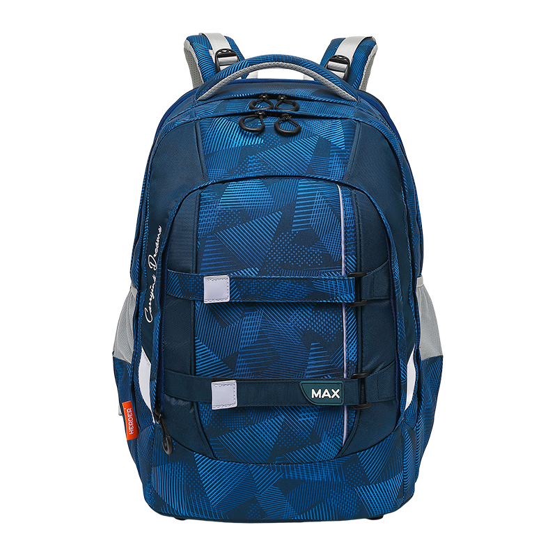 Herder Middle And High School Student Backpack for Boys, Large Capacity, Grades 7 to 12, Spine Protection, Expandable, Stylish, Double Shoulder Bag for Girls, Ultra-Light