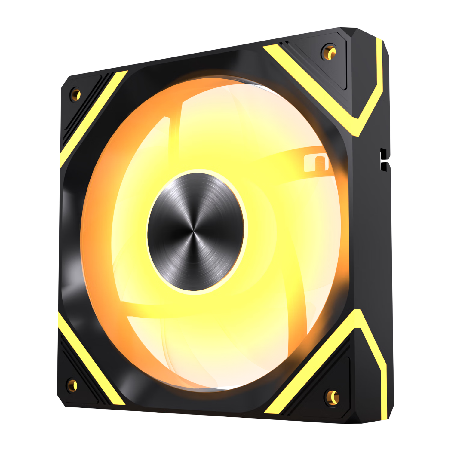 PADO Jidongli X1 High-Performance/Black Reverse Case Fan Cooler/PWM Intelligent Temperature Control/ARGB Light Synchronization/Low Noise 12cm