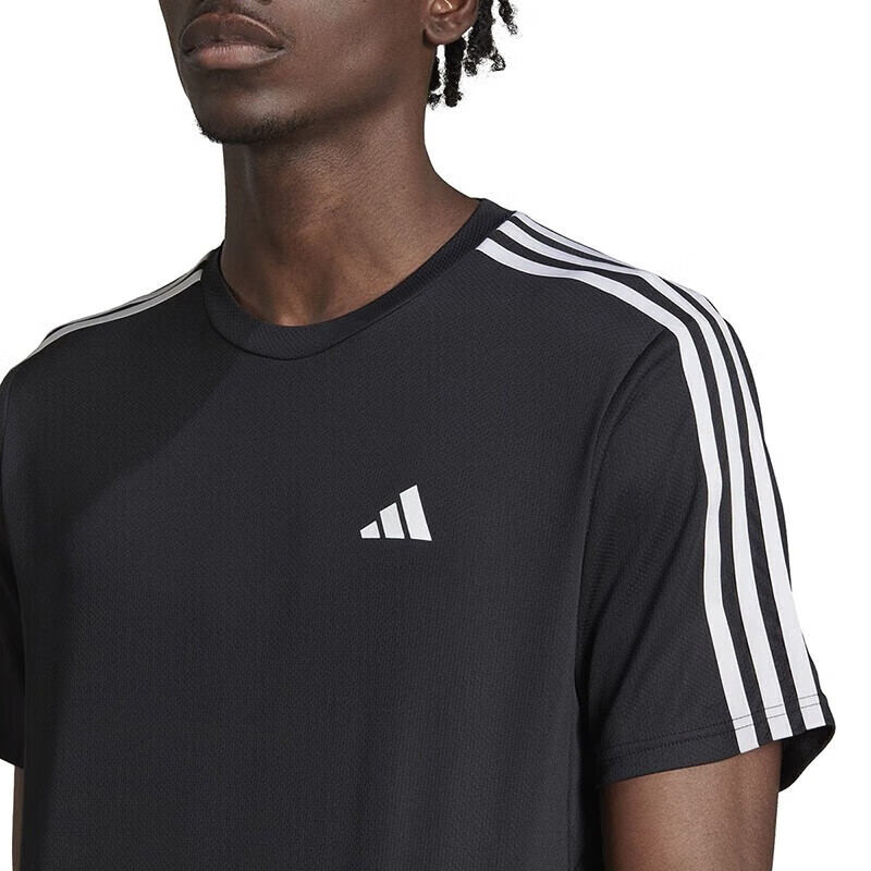 Adidas Men's Summer Training Quick-Dry Sports Fitness Short-Sleeve T-Shirt, IB8150 4