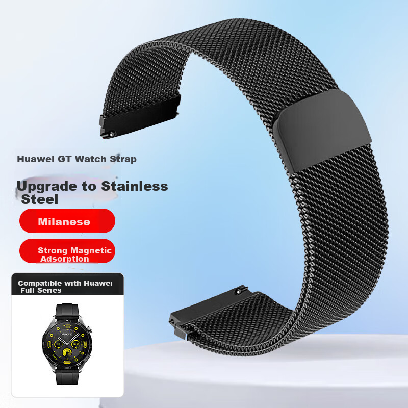 Baking Suitable for Huawei Watch Straps GT7/GT6/GT5/Pro/GT4 Milanese Metal Watch6/5/4/3/buds2, Unisex Original Box Packaging