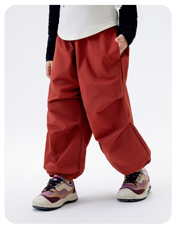 MQDMINI Children's Clothing, Boys And Girls Casual Pants, Kids' Sports Trousers, Simple Paratrooper Pants 17