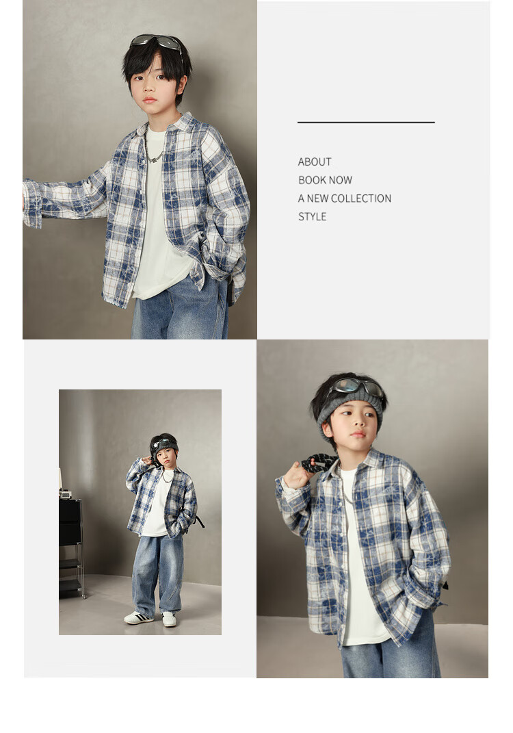 LUSON Chen Da Zhu Boys' Shirt, Spring And Autumn 2025 New Style, Boys' Casual Jacket, Children's Lightweight Early Autumn Shirt, New Year's Outfit 7