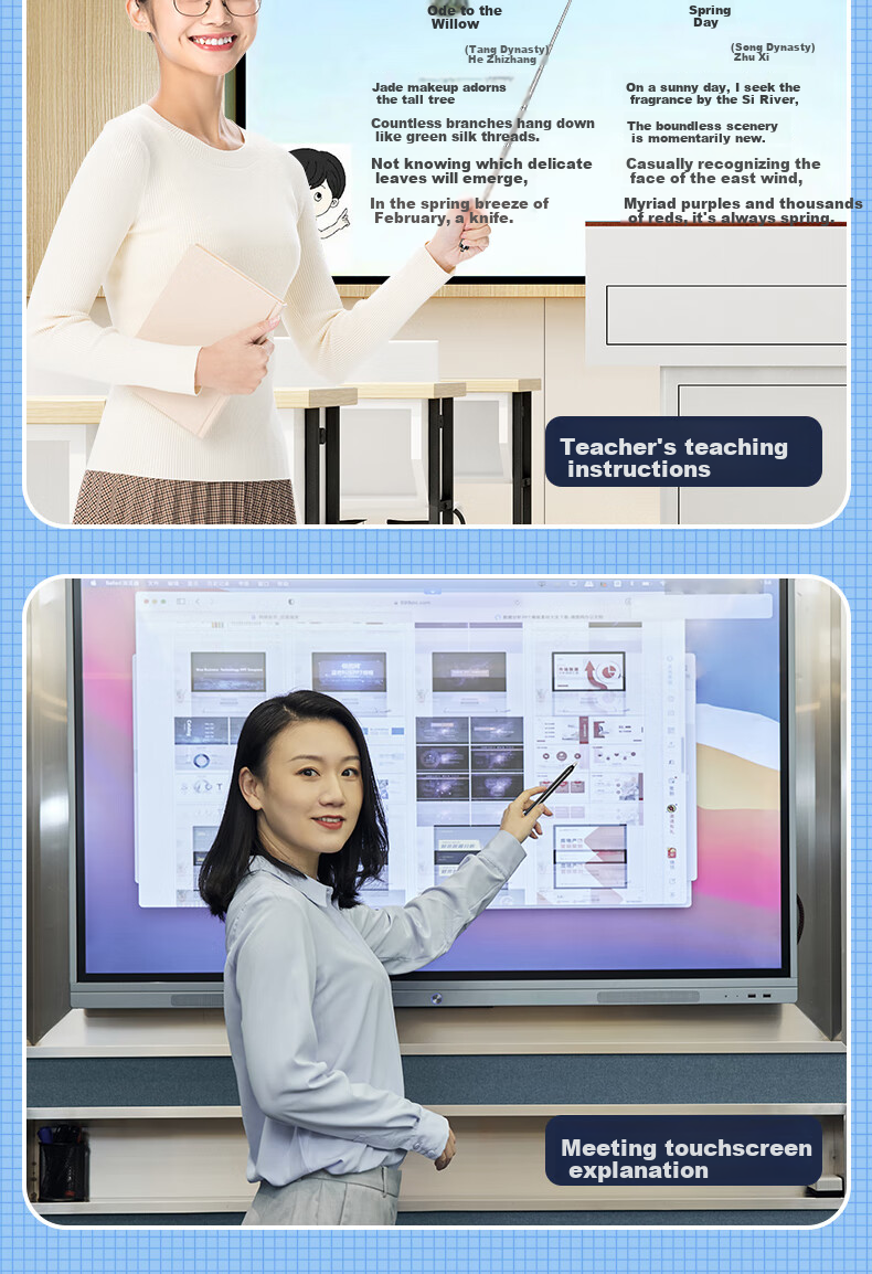 While I15 Retractable Teaching Pointer, Electronic Pen, Whiteboard Touch Pen, Multimedia All-In Device, Reading Pen, Smart Blackboard Writing Stylus, Home Command Baton, Teaching Rod, Learning Machine, Finger-Reading Touchscreen Pe 3