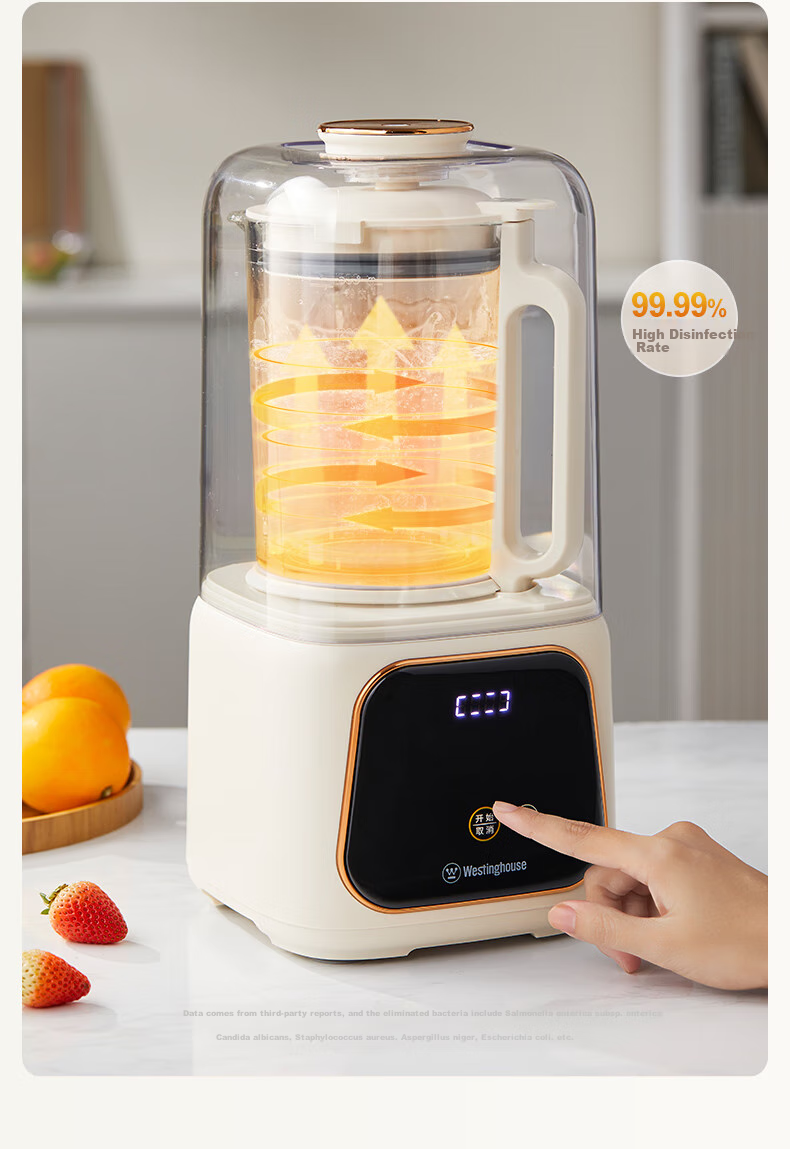 Westinghouse Pure Titanium Blender Variable Frequency Brushless Noise Reduction 0 Coating Pure Titanium Heating Plate 1.5L Fully Automatic Anti-Scald Soy Milk Maker Soft Touchscreen Color Display Baby 21