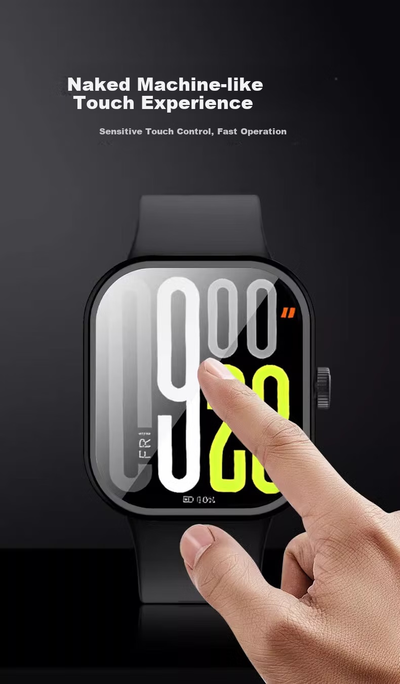 Iboann Compatible Protective Case for Redmi Watch5, Silicone TPU Cover for Redmi Watch4, Full Coverage Hollow Design, REDMI Watch5e SIM Version, Shockproof Liquid Silicone Accessory Case 3