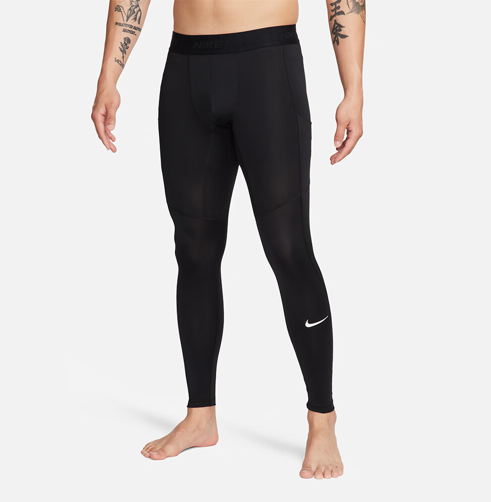 NIKE Men's Fitness Pants Spring Summer Compression Training Leggings Stretch Slim FB7953-010 Black L 2