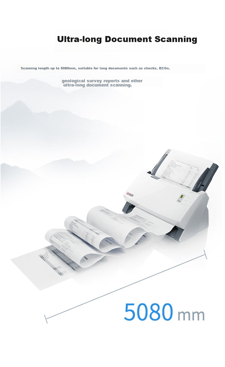 Hanvon HW-6140, A4 Size Double-Sheet Scanning, Automatic Document Feeder, ADF, Hanvon Optical Character Recognition Scanner, 40 Pages/80 Sheets Per Minute, Official Standard Configuratio 4