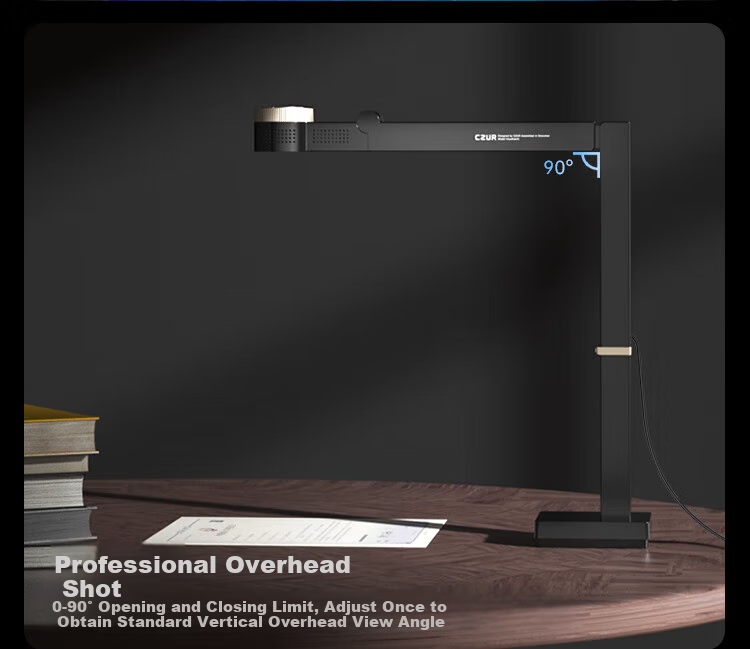 CZUR Document Camera with 8 Million Pixels A3 High-Definition Video Display Stand Multimedia Live Streaming Calligraphy Painting Teaching Online Course Display Stand Fancy+ Manuscript Stand (Contact Customer Service for Free Gift) 12