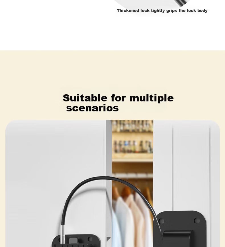 Huge Refrigerator Lock, No-Drill Drawer Password Lock, Student Dormitory Cabinet Security Lock, Window Limiter 13