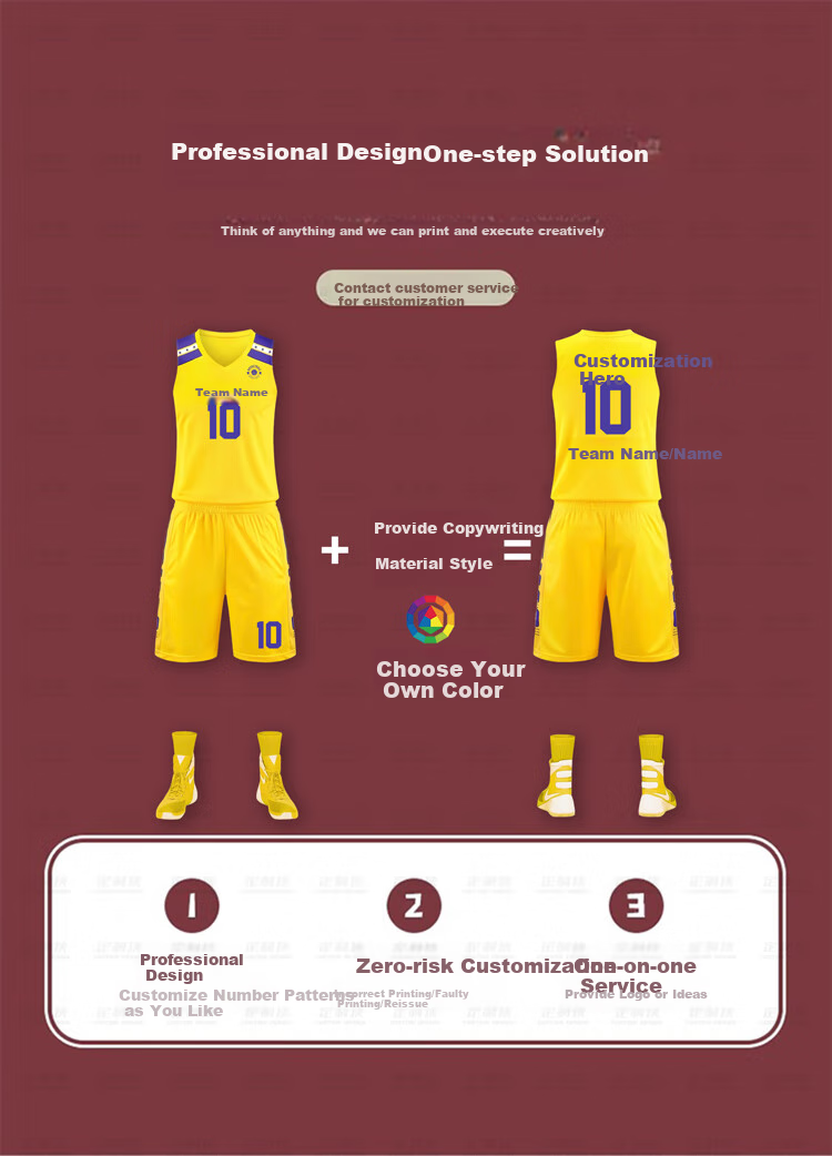 Dingzhixia Basketball Customized Sportswear Set, Training Jersey with Printed Text, DZXA115 White, Size 2XL 2
