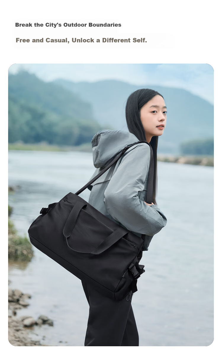 GOLF Travel Bag for Women, Large Capacity Luggage Bag for Business Trips, Sports And Fitness Bag, Handheld Yoga Bag, Shoulder Crossbody Bag with Separate Shoe Compartment 5