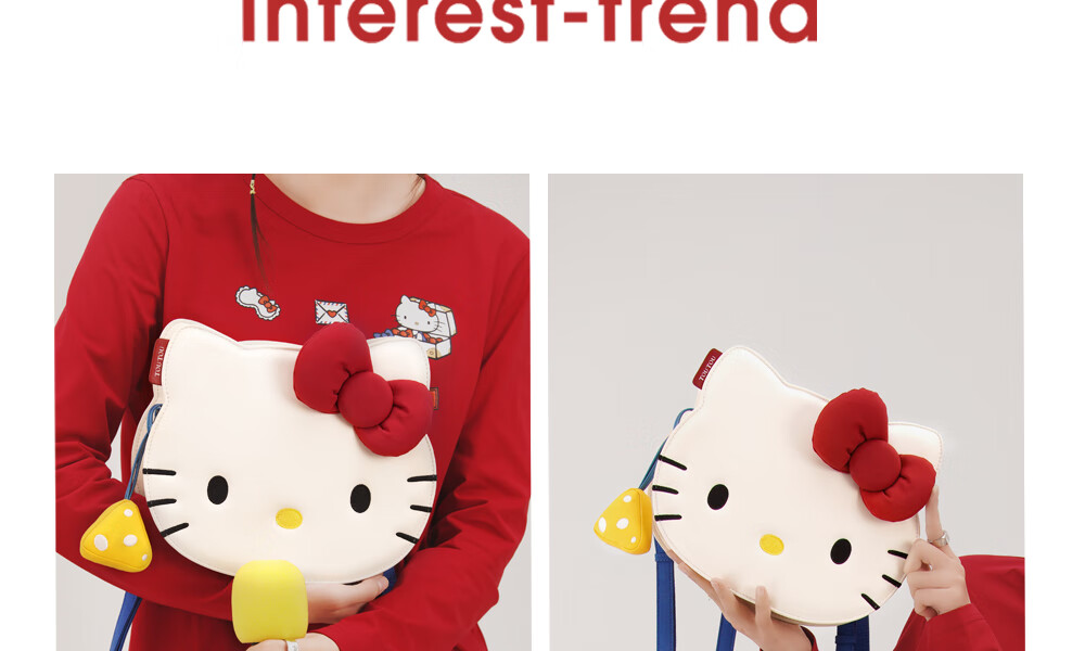 Toutou HelloKitty Underarm KT Cat Backpack for Girls, Best Friends' Outing, Middle And High School Students, Cute Birthday Gift 24
