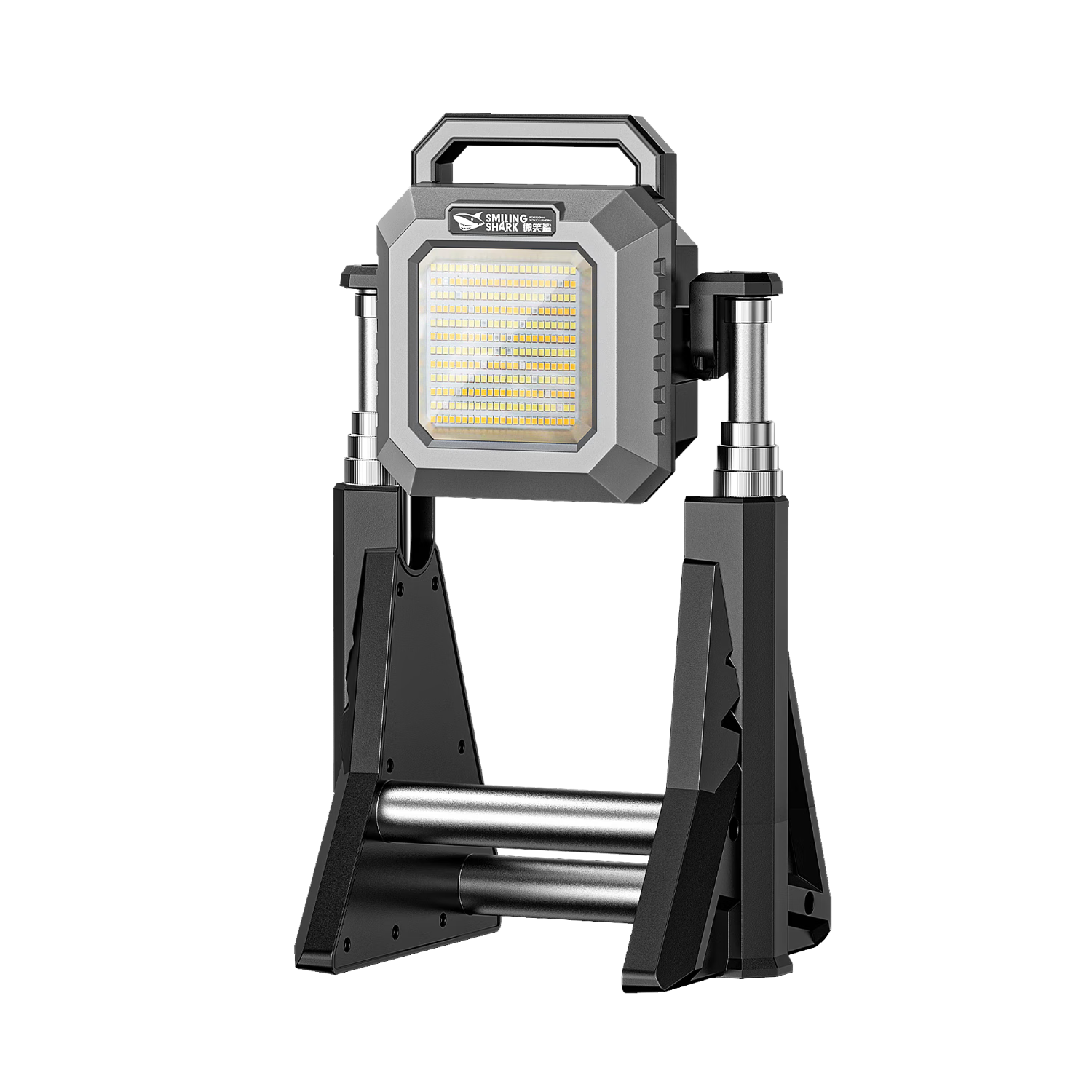 Smile Shark 5805 Rechargeable Floodlight Super Bright Spotlight Engineering LED Bracket Outdoor Emergency Worksite Lighting Lamp