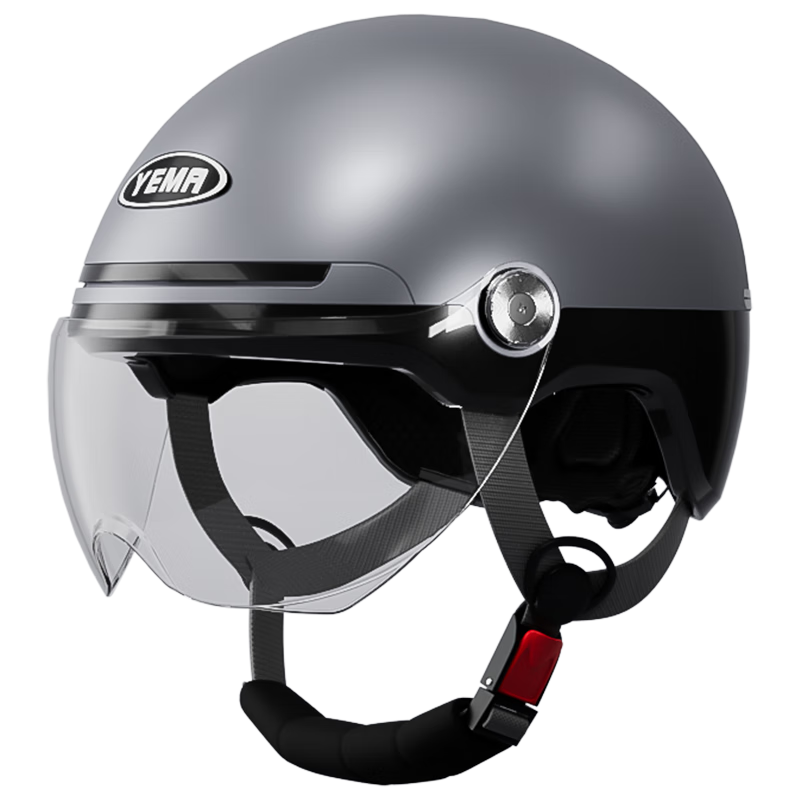 YEMA 3C Certified Electric Vehicle Helmet Women Summer Motorcycle Half Helmet Men New National Standard Class A Summer Sun Protection Lightweight Four Seasons Electric Scooter Safety Helmet 369S Titan