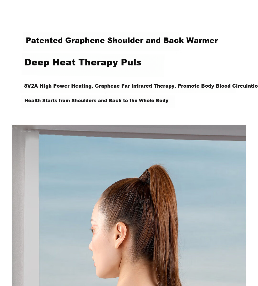 KCOTSON Electric Heating Shoulder And Neck Massager with Warm Reminder, Infrared Therapy Device for Back Care, Large Size, Gift for Teachers on Teacher's Day 4