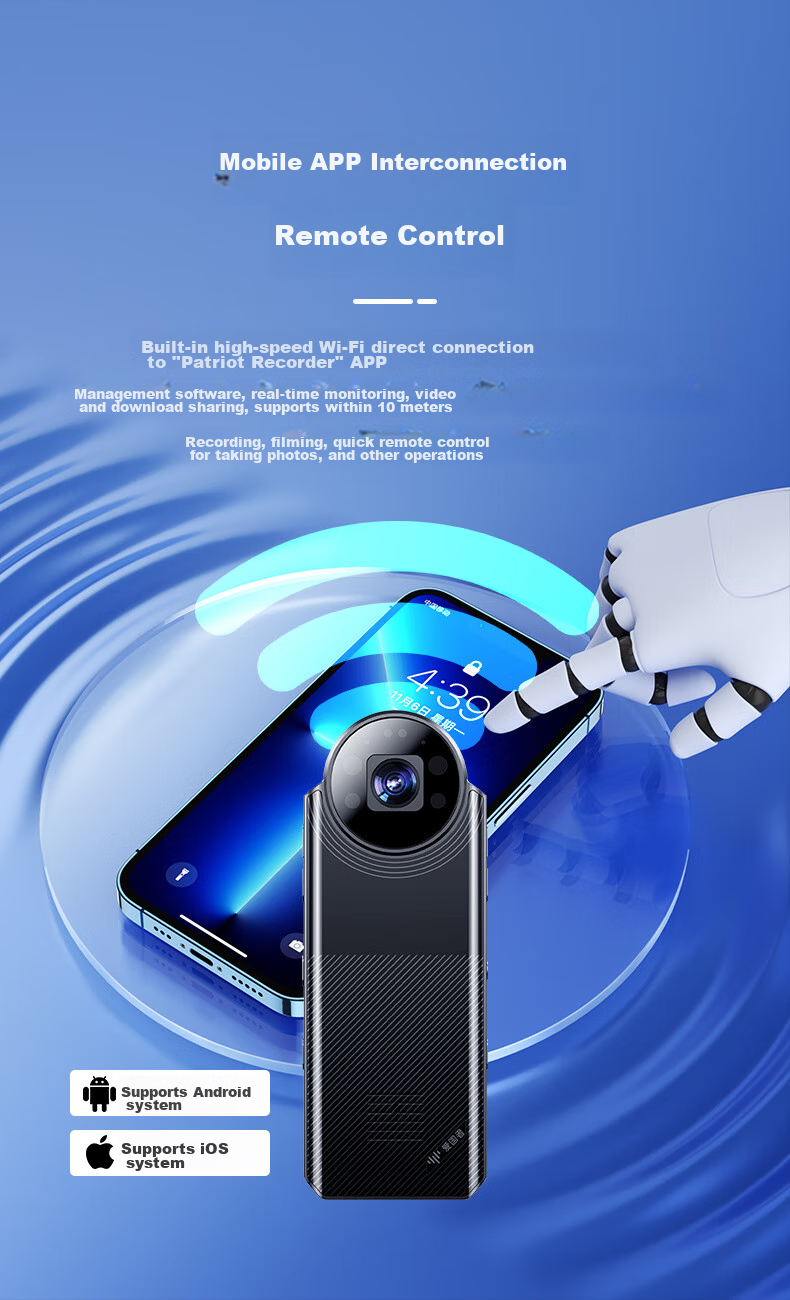 Aigo Action Camera, High-Definition Portable Sports Camera, Compact Video Recorder, S12 Model, 128GB Storage 3