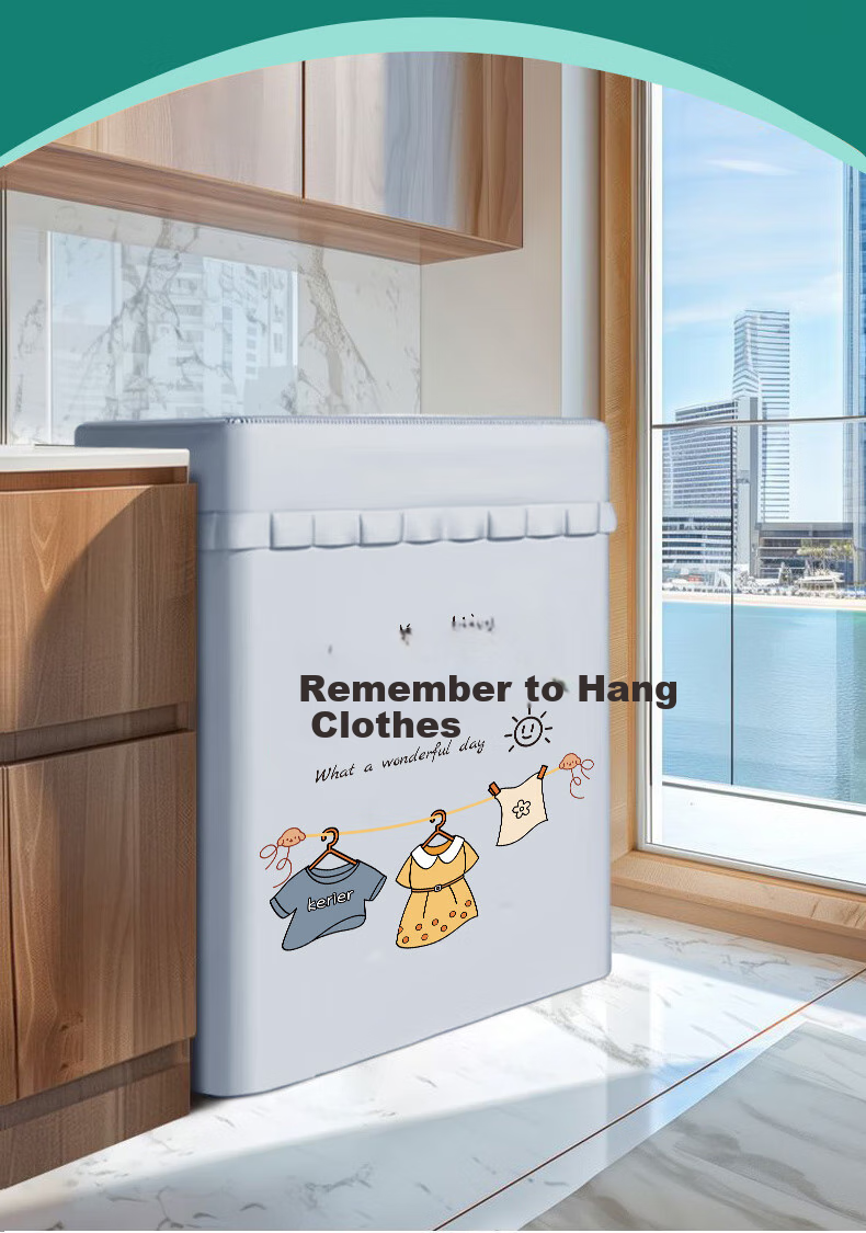 Keruier Washing Machine Cover, Waterproof And Sun-Resistant, for 10kg Haier, Midea, Little Swan, Siemens Automatic Washing Machines, Universal Cover Cloth 2