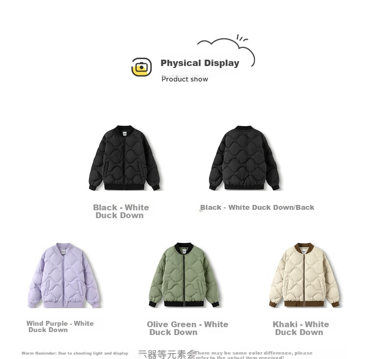 BALABALA Children's down Jacket, Boys And Girls Winter Coat, Short Style for Kids And Teens, 24107214 6