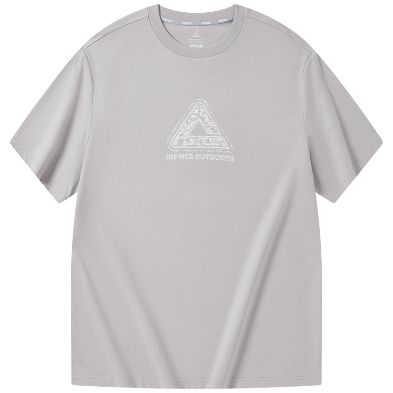 PEAK Short-Sleeve T-Shirt for Men And Women, Summer Ice Silk Breathable Cool-Feeling Casual Loose Sports Outdoor Trendy Pure Cotton Tee DF652150