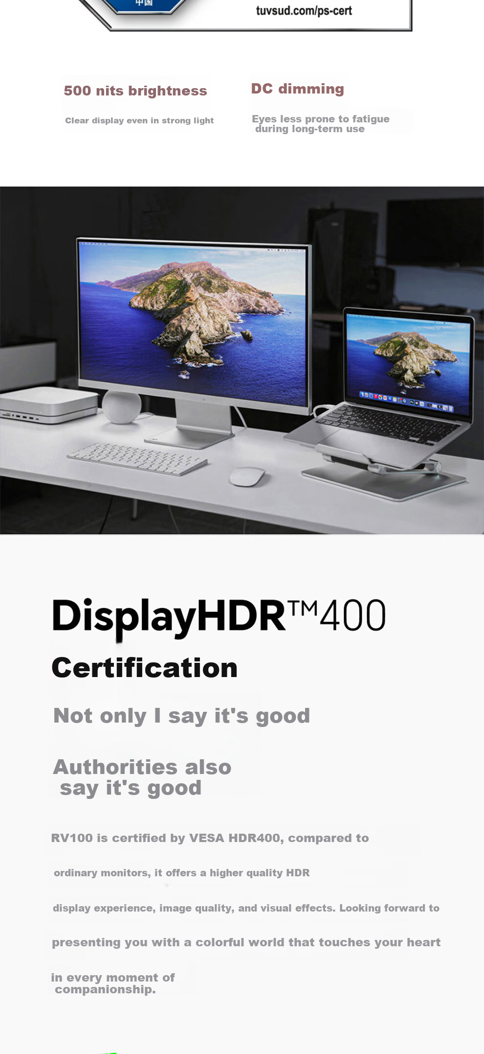 RICH VISION Future Vision 27-inch 4K Monitor 120Hz Dual Mode 240Hz IPS Hardware Low Blue Light Professional Design Editing Apple Color Fan Screen RV200 Turbo 9