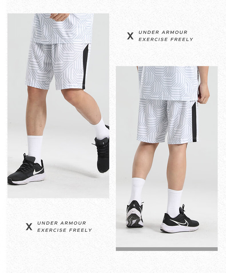 Under Armour Sports Shorts, New Summer Quick-Dry Basketball Shorts for Men And Women, Running Fitness Training Five-Point Shorts 16