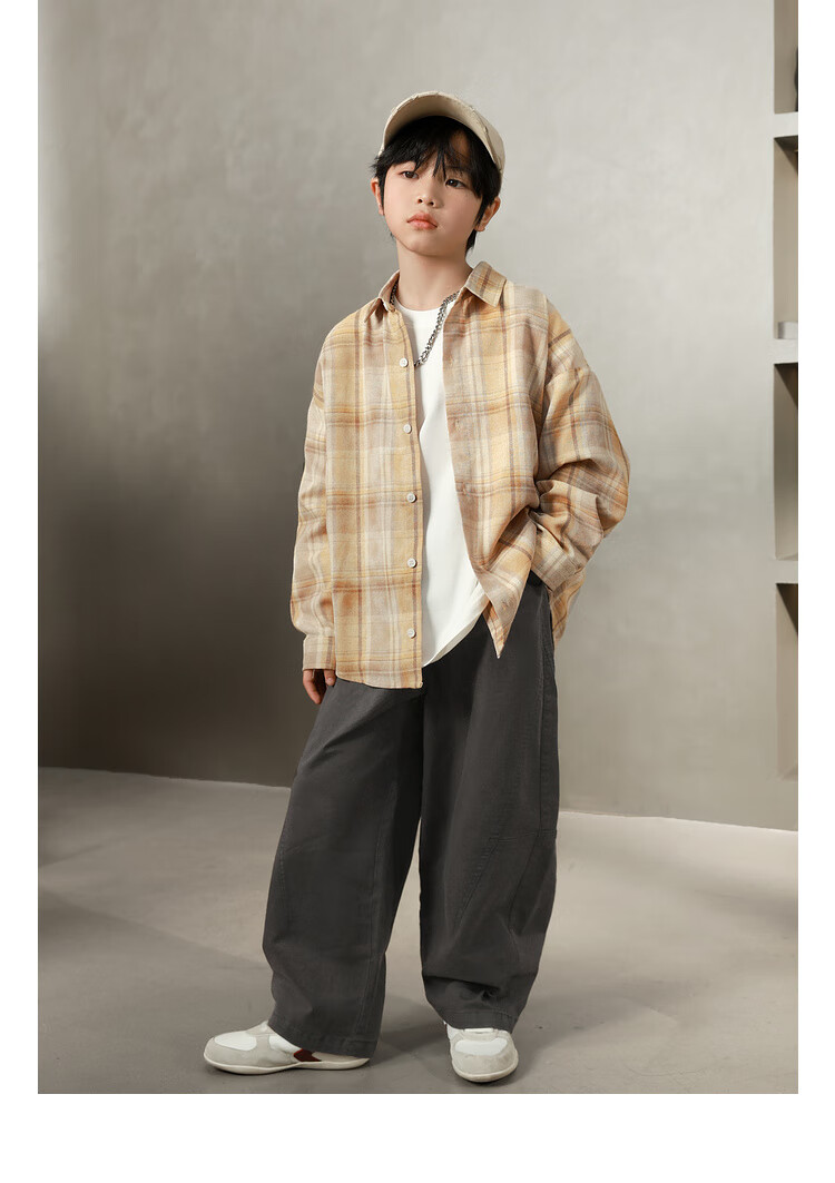 LUSON Chen Da Zhu Boys' Shirt, Spring And Autumn 2025 New Style, Boys' Casual Jacket, Children's Lightweight Early Autumn Shirt, New Year's Outfit 10