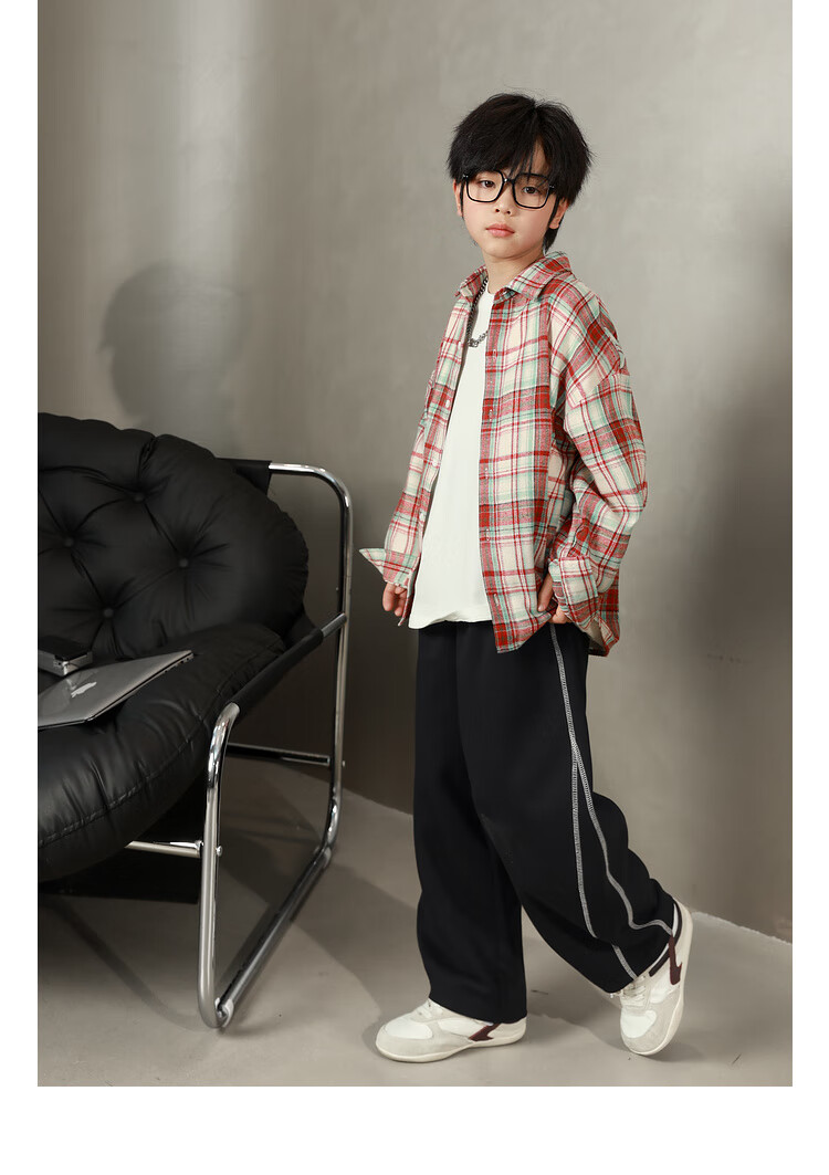 LUSON Chen Da Zhu Boys' Shirt, Spring And Autumn 2025 New Style, Boys' Casual Jacket, Children's Lightweight Early Autumn Shirt, New Year's Outfit 20