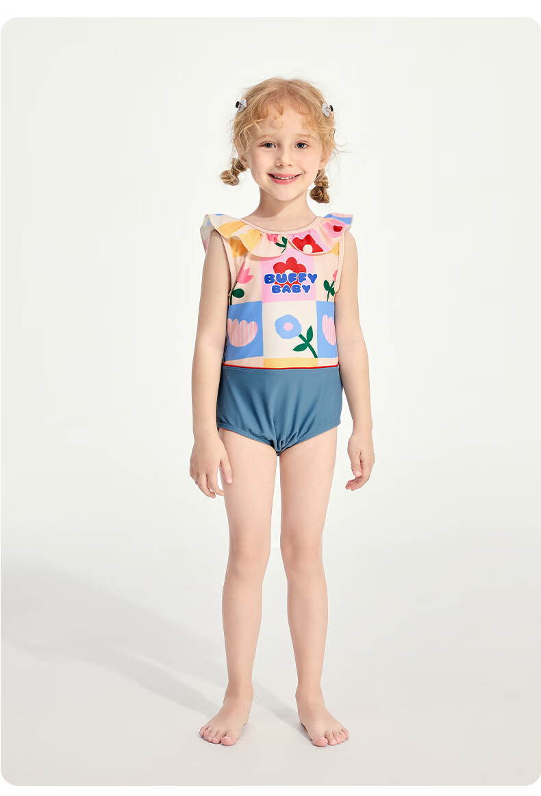 B.Duck Baby Girl Swimsuit, Cute Infant Swimming Costume for Girls, Children's Hot Spring Swimwear 9
