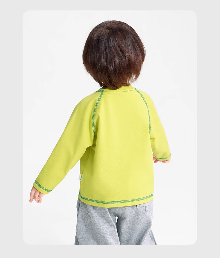 Ciciibear [Antibacterial, Cooling, Moisture-Wicking] Ciciibear Baby Long-Sleeve T-Shirt Spring And Autumn Style, Boys' Raglan Sleeve Undershirt Top 6