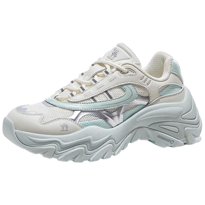 CAMEL [Yunyi] Outdoor Hiking Shoes, Fashionable Versatile Thick-Soled Heightening Non-Slip Casual Dad Shoes F25B397044