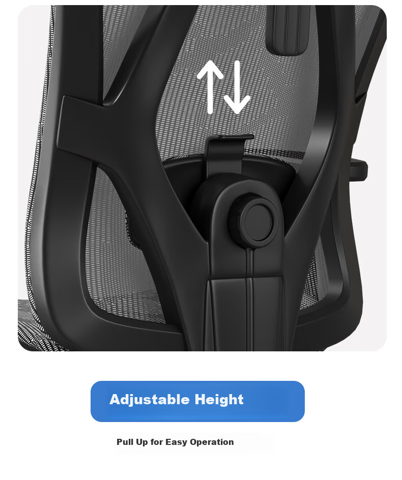 BECAUSES Ergonomic Chair, Multifunctional Adjustable Nap Reclining Computer Chair, Comfortable Office Chair for Long Sitting, Gaming Chair 0815T 6