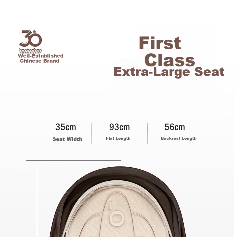 BabyGood V16MAX Yunqi Sand Stroller Large Wheel High Landscape One-Click Folding Sit and Recline Baby Stroller 26