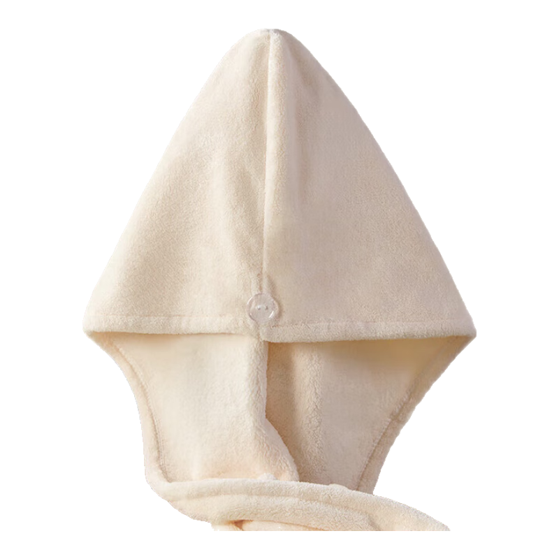 Jieyu Hair Drying Cap, 108g, Comfortable And Soft, Thickened, Highly Absorbent, Quick-Drying, Portable Shower Towel, Cream Color