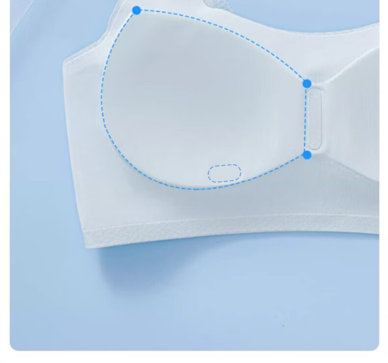 Modaier Girls' Seamless Bra for Puberty, Training Bra for Middle And High School Students, White 5